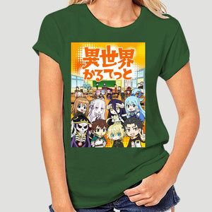 Isekai Quartet T-Shirt (Black/White Color)