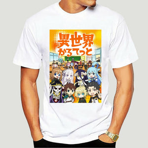 Isekai Quartet T-Shirt (Black/White Color)