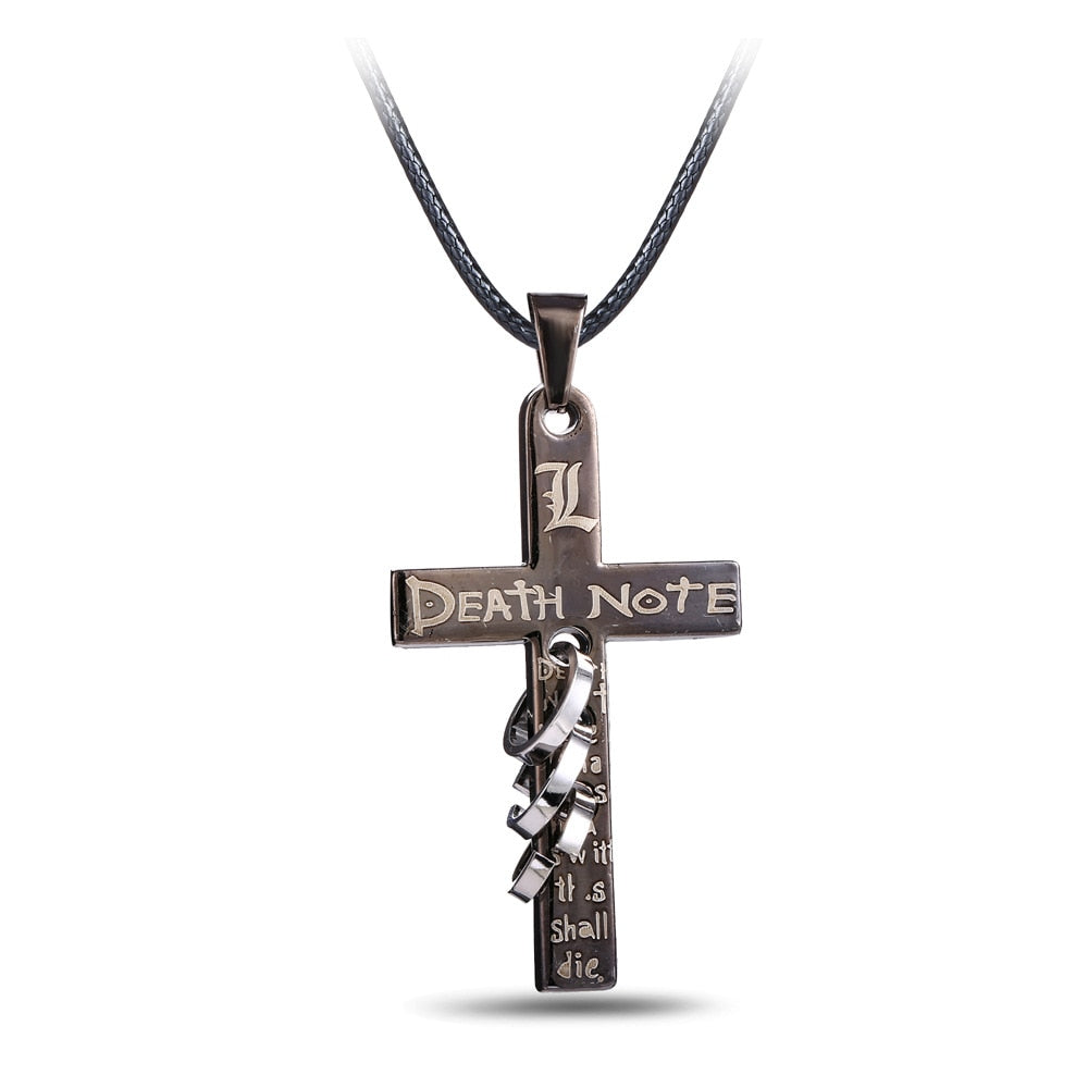 Death Note L Cross Necklace