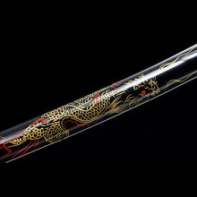 Load image into Gallery viewer, Handmade Dragon Tsuba Japanese Katana 1045 Carbon Steel For Cosplay
