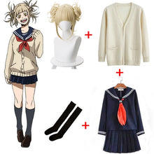 Load image into Gallery viewer, My Hero Academia Himiko Toga JK Uniform And Wig Costume Set
