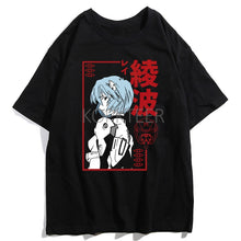 Load image into Gallery viewer, Evangelion T-Shirts Featuring Ayanami Rei, Ikari Shinji and Asuka Langley Soryu
