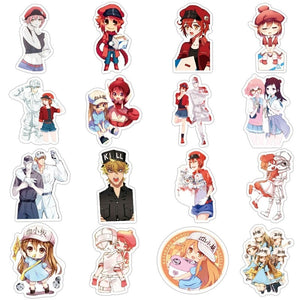 Cells At Work! 10/50pcs Stickers