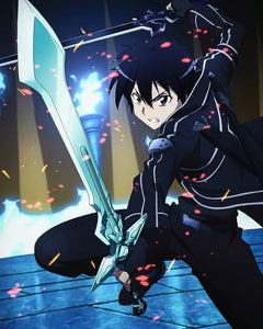 Sword Art Online (SAO) Kirito Elucidator Replica Sword For Cosplay
