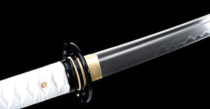 Handmade Samurai Sword T10 Steel Clay Full Tang For Cosplaying