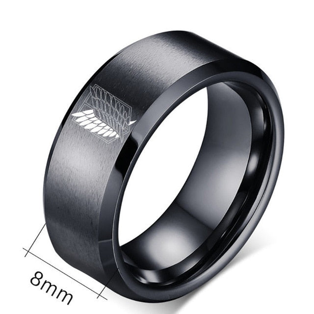 Attack on Titan Stainless Steel Ring