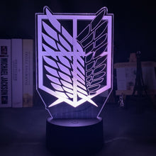 Load image into Gallery viewer, Attack on Titan Acrylic Table Lamp for Decor
