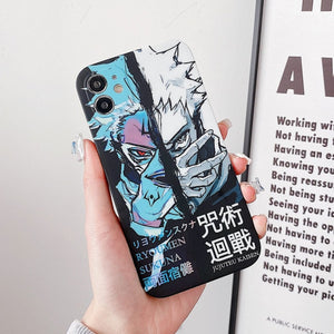 Jujutsu Kaisen Phone Case Featuring Yuji Itadori and Megumi Fushiguro