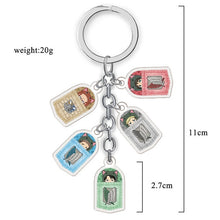 Load image into Gallery viewer, Attack on Titan Action Figure Keychains
