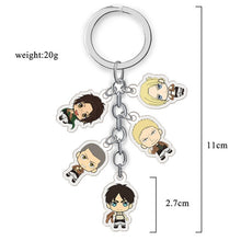 Load image into Gallery viewer, Attack on Titan Action Figure Keychains
