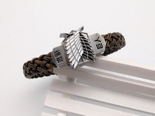 Load image into Gallery viewer, Anime Attack On Titan Leather Bracelets Wristband
