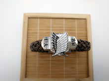 Load image into Gallery viewer, Anime Attack On Titan Leather Bracelets Wristband
