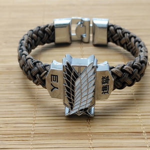 Anime Attack On Titan Leather Bracelets Wristband