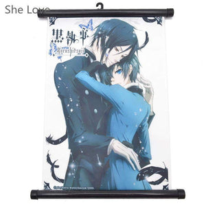 Anime Black Butler Painting Hanging Wall Scroll - TheAnimeSupply