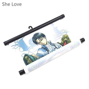 Anime Attack on Titan Levi Painting Hanging Wall Scroll Poster - TheAnimeSupply