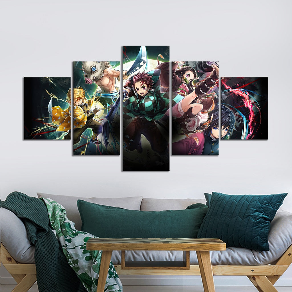 Demon Slayer Kimetsu No Yaiba the Movie Mugen Train Canvas Wall