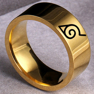 8mm Naruto Titanium Steel Ring