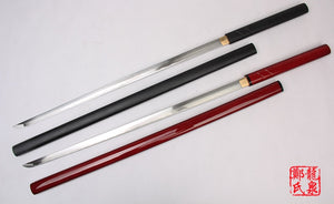 Shirasaya Samurai Katana Red/Black For Cosplay