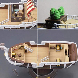 Anime One Piece Thousand Sunny & Meryl Boat Pirate Ship Figure PVC Action Figure - TheAnimeSupply