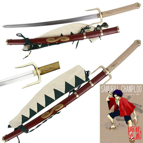 Anime Samurai Champloo Mugen's Typhoon Swell Katana Sword - TheAnimeSupply