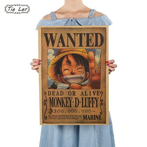 One Piece Wanted Poster - Decor Wall Stickers - TheAnimeSupply