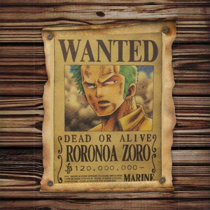One Piece Retro Zoro Poster 51.5X36CM - TheAnimeSupply