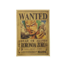 Load image into Gallery viewer, One Piece Retro Zoro Poster 51.5X36CM - TheAnimeSupply

