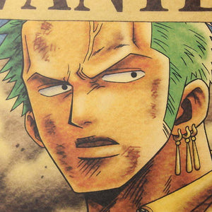 One Piece Retro Zoro Poster 51.5X36CM - TheAnimeSupply