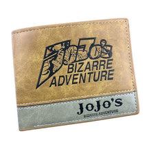 Load image into Gallery viewer, JOJO Bizarre Adventure Leather Wallets Anime - TheAnimeSupply
