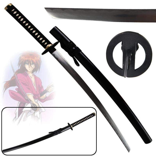 Rurouni Kenshin Anime Reverse Sword Real Steel Blade Katana (Not Sharp) - TheAnimeSupply