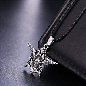 Black Butler Silver Metal Necklace Sebastian Logo Pendant - TheAnimeSupply