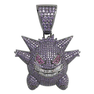 Jewelry Mask Gengar Necklace Pokemon Pendant - TheAnimeSupply