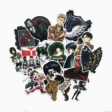 Load image into Gallery viewer, 42Pcs/lot Japanese Anime Attack on titan Mikasa Levi Eren Stickers - TheAnimeSupply

