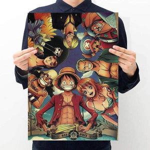 16 styles One Piece Poster Wall Sticker Vintage - TheAnimeSupply