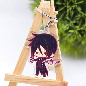 Black Butler Keychain Double Sided Key Chain - TheAnimeSupply