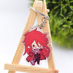Black Butler Keychain Double Sided Key Chain - TheAnimeSupply