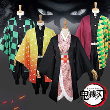 Load image into Gallery viewer, Anime Demon Slayer Kimetsu no Yaiba Cosplay Costume Kamado Tanjirou Kamado Nezuko Agatsuma Zenitsu Tomioka Giyuu Cosplay Costume - TheAnimeSupply
