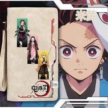 Load image into Gallery viewer, Anime Demon Slayer: Kimetsu no Yaiba Wallet Short Long Purse Unisex Card Holder Billfold Wallet - TheAnimeSupply
