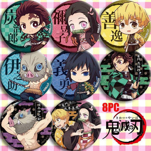 Anime Demon Slayer: Kimetsu no Yaiba Kamado Tanjirou Cosplay Badge Badges Button Brooch Pins - TheAnimeSupply