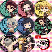 Load image into Gallery viewer, Anime Demon Slayer: Kimetsu no Yaiba Kamado Tanjirou Cosplay Badge Badges Button Brooch Pins - TheAnimeSupply

