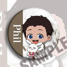 Load image into Gallery viewer, The Promised Neverland Anna Emma Norman Gilda Ray Phil Badge
