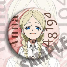 Load image into Gallery viewer, The Promised Neverland Anna Emma Norman Gilda Ray Phil Badge

