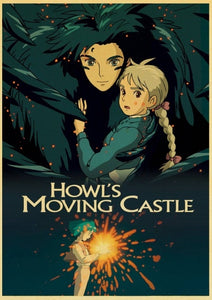 Howl's Moving Castle Vintage Poster
