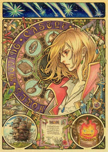 Load image into Gallery viewer, Howl&#39;s Moving Castle Vintage Poster

